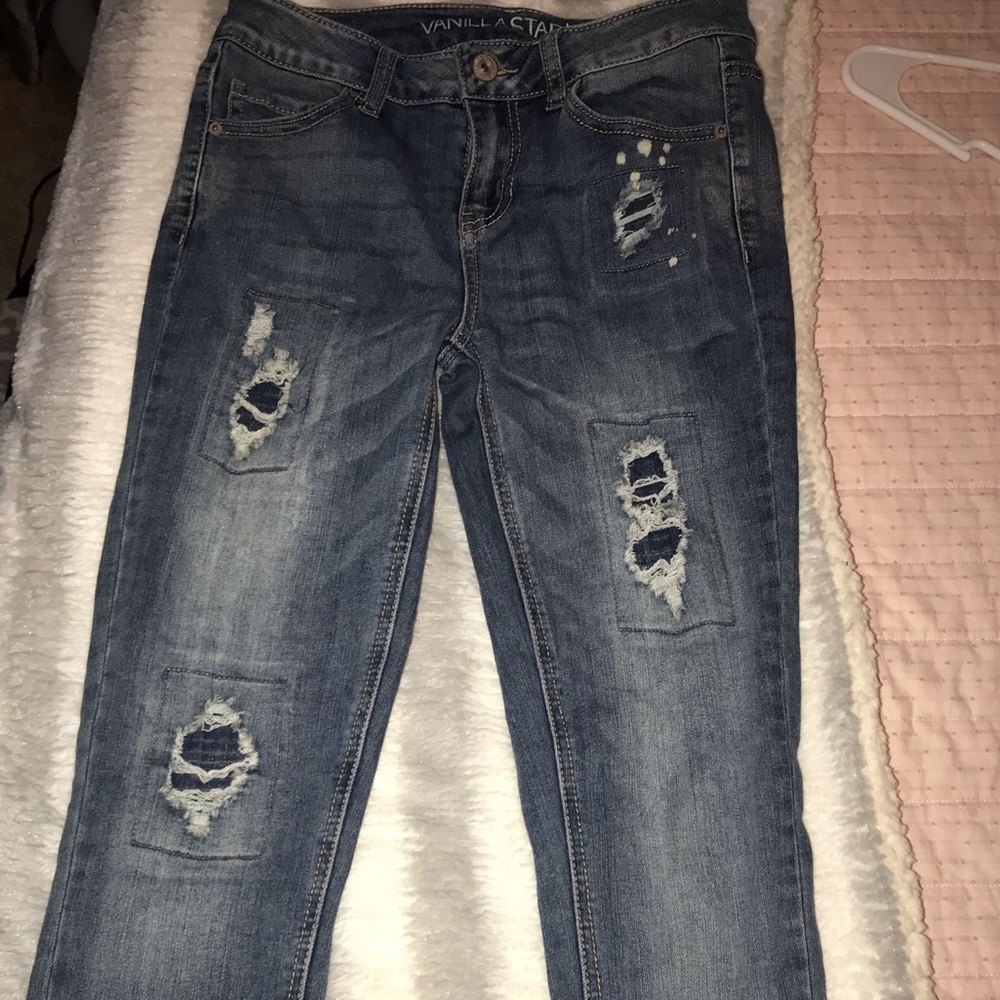 Mid rise skinny jeans